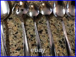 Lot of 51 Pieces ONEIDA Community Twin Star Stainless Flatware Serving Vintage
