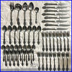 Lot of 52Pcs. SSS Oneida Renoir-Pembrooke Stainless Flatware Set (A)