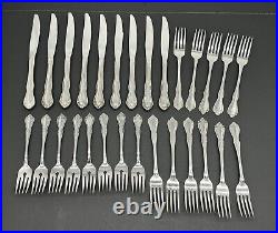 Lot of 53 Wm A Rogers Oneida LTD Mansfield Amadeus Deluxe Stainless Flatware