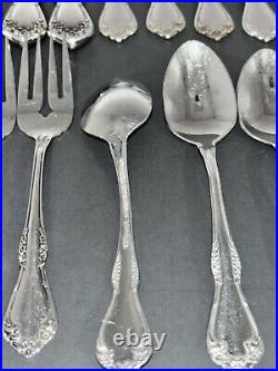 Lot of 53 Wm A Rogers Oneida LTD Mansfield Amadeus Deluxe Stainless Flatware