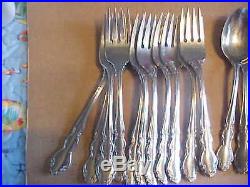 Lot of 70 Oneida DOVER Cube Stainless Flatware Glossy (Marked 2nd)
