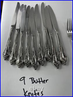 Lot of Oneida Community Stainless Brahms 30 Pieces Used Free Shipping