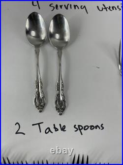 Lot of Oneida Community Stainless Brahms 30 Pieces Used Free Shipping