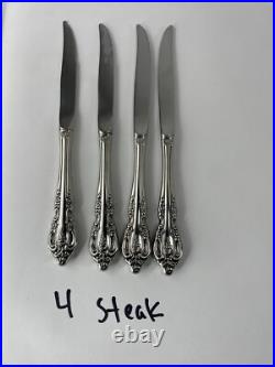 Lot of Oneida Community Stainless Brahms 30 Pieces Used Free Shipping