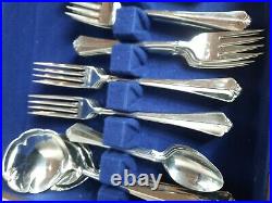 Lot of Oneida Stainless Julliard Flatware In Box 68 Pieces