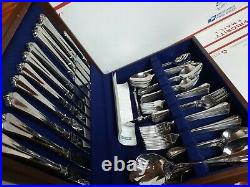 Lot of Oneida Stainless Julliard Flatware In Box 68 Pieces