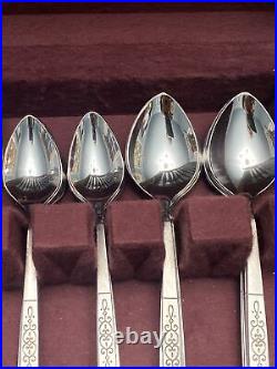 MCM 48pc WM. ARogers Oneida ROCHESTER Stainless Steel Flatware With Naked Chest