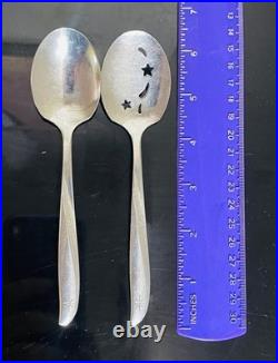 MCM Oneida Twin Star Community Stainless Silverware Starburst 80pcs Set For 12