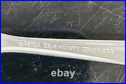 MCM Oneida Twin Star Community Stainless Silverware Starburst 80pcs Set For 12