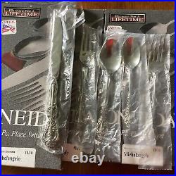 MICHELANGELO 20 Piece 4 Place Settings Oneida Stainless Flatware USA Unused