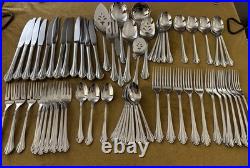 MINT! Oneida Community Stainless CLARETTE SERVICE FOR 12 + Serving Set