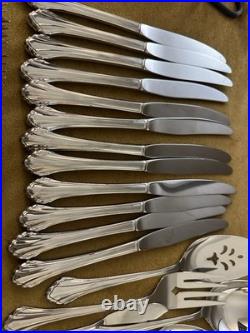 MINT! Oneida Community Stainless CLARETTE SERVICE FOR 12 + Serving Set