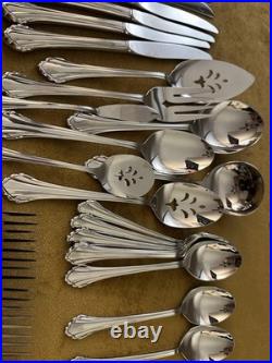 MINT! Oneida Community Stainless CLARETTE SERVICE FOR 12 + Serving Set