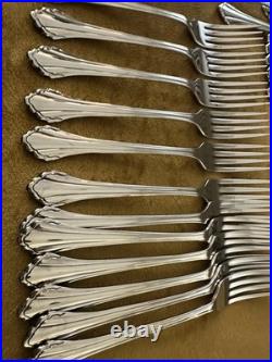 MINT! Oneida Community Stainless CLARETTE SERVICE FOR 12 + Serving Set