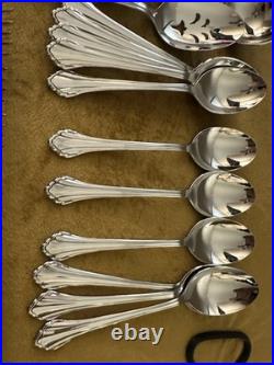 MINT! Oneida Community Stainless CLARETTE SERVICE FOR 12 + Serving Set