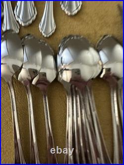 MINT! Oneida Community Stainless CLARETTE SERVICE FOR 12 + Serving Set