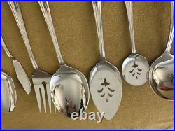 MINT! Oneida Community Stainless Clarette (9) Piece SERVING SET