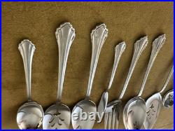 MINT! Oneida Community Stainless Clarette (9) Piece SERVING SET