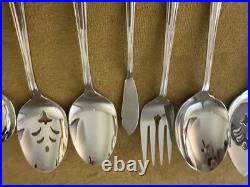 MINT! Oneida Community Stainless Clarette (9) Piece SERVING SET