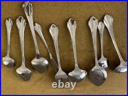 MINT! Oneida Community Stainless Clarette (9) Piece SERVING SET