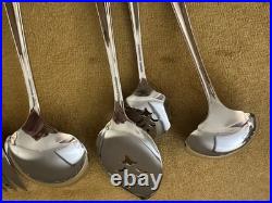 MINT! Oneida Community Stainless Clarette (9) Piece SERVING SET