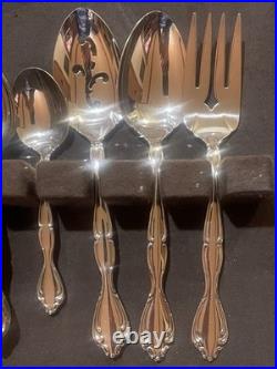 MINT VTG 1960s ONEIDA Community Stainless CANTATA Flatware Set 53pc NOS