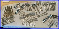 Mansfield Wm. A. Rogers Oneida Stainless Flatware Service For 12 Plus