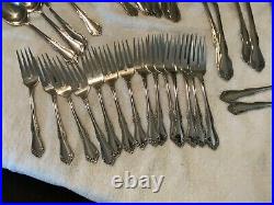 Mansfield Wm. A. Rogers Oneida Stainless Flatware Service For 12 Plus