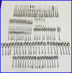 Mansion Hall Oneida Stainless Distinction Deluxe HH Flatware Cutlery 116 Pieces