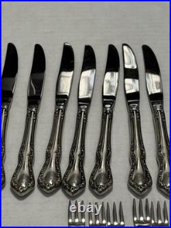 Mansion Hall Oneida Stainless Distinction Deluxe HH Flatware Cutlery 116 Pieces