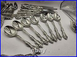 Michelangelo 54 piece Set Service for of 7 Oneida Stainless Flatware Used