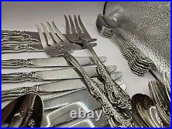 Michelangelo 54 piece Set Service for of 7 Oneida Stainless Flatware Used