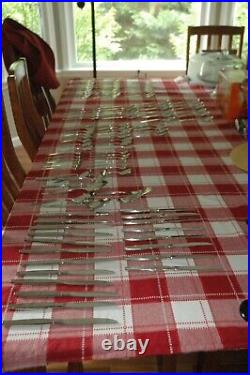 Mint Oneida Community FROSTFIRE Stainless Flatware Silverware 125 Piece