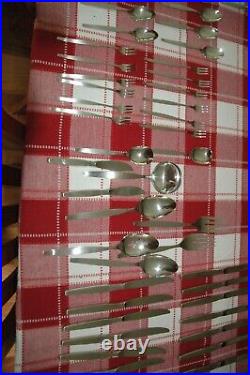 Mint Oneida Community FROSTFIRE Stainless Flatware Silverware 125 Piece