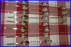 Mint Oneida Community FROSTFIRE Stainless Flatware Silverware 125 Piece