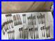 Mixed Lot Oneida Shelley Cube Stainless Flatware 49 Pcs. 5 Complete Sets