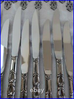 NEVER USED Oneida Community CHANDELIER Stainless Silverware Flatware 71 Pieces