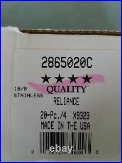 NEW IN BOX Oneida Reliance AKA FLIGHT 18/0 Stainless Flatware 20pc Service for 4