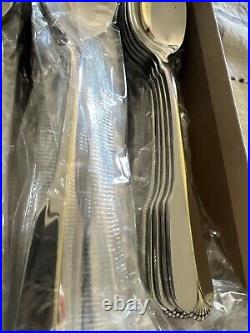 NEW Oneida Ridgecrest Stainless 69 pcs Flatware Set 12 Place Settings 9 Serving