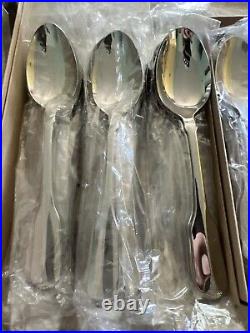 NEW Oneida Ridgecrest Stainless 69 pcs Flatware Set 12 Place Settings 9 Serving