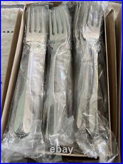 NEW Oneida Ridgecrest Stainless 69 pcs Flatware Set 12 Place Settings 9 Serving