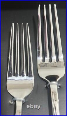 NEW Oneida River 72 Pc Stainless Flatware Set Service For 14 + 2pc Serving Set