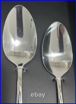 NEW Oneida River 72 Pc Stainless Flatware Set Service For 14 + 2pc Serving Set NEW Oneida River 72 Pc Stainless Flatware Set Service For 14 + 2pc Serving Set