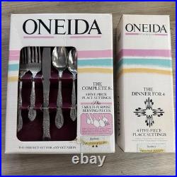NEW oneida stainless flatware summer mist autumn glow 45 And 20 Piece Sets