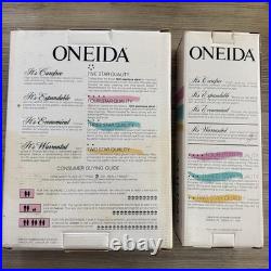 NEW oneida stainless flatware summer mist autumn glow 45 And 20 Piece Sets