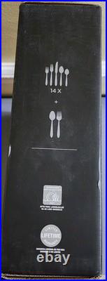 NIB Oneida River 72 Pc Stainless Flatware Set Service For 14 + 2 Pc Serving Set