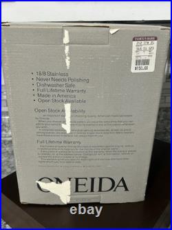 NIB Oneida Wordsworth Stainless Steel Flatware 64-piece Set for 12 with Box Rare