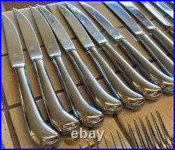 NORTHLAND Oneida POST ROAD 40 PC SATIN STAINLESS FLATWARE SET