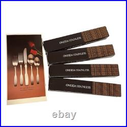 NOS Oneida Community PAUL REVERE 20 Pc Stainless Flatware Spoon Fork Knife