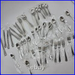 NOS Oneida Flight 18/8 Stainless Steel Flatware 53-Piece Service for 8 USA Made